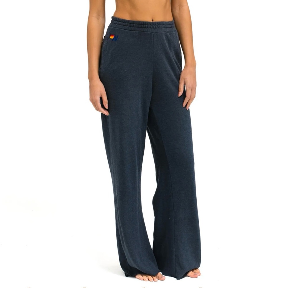 Aviator Nation Charcoal Wide Leg Pants